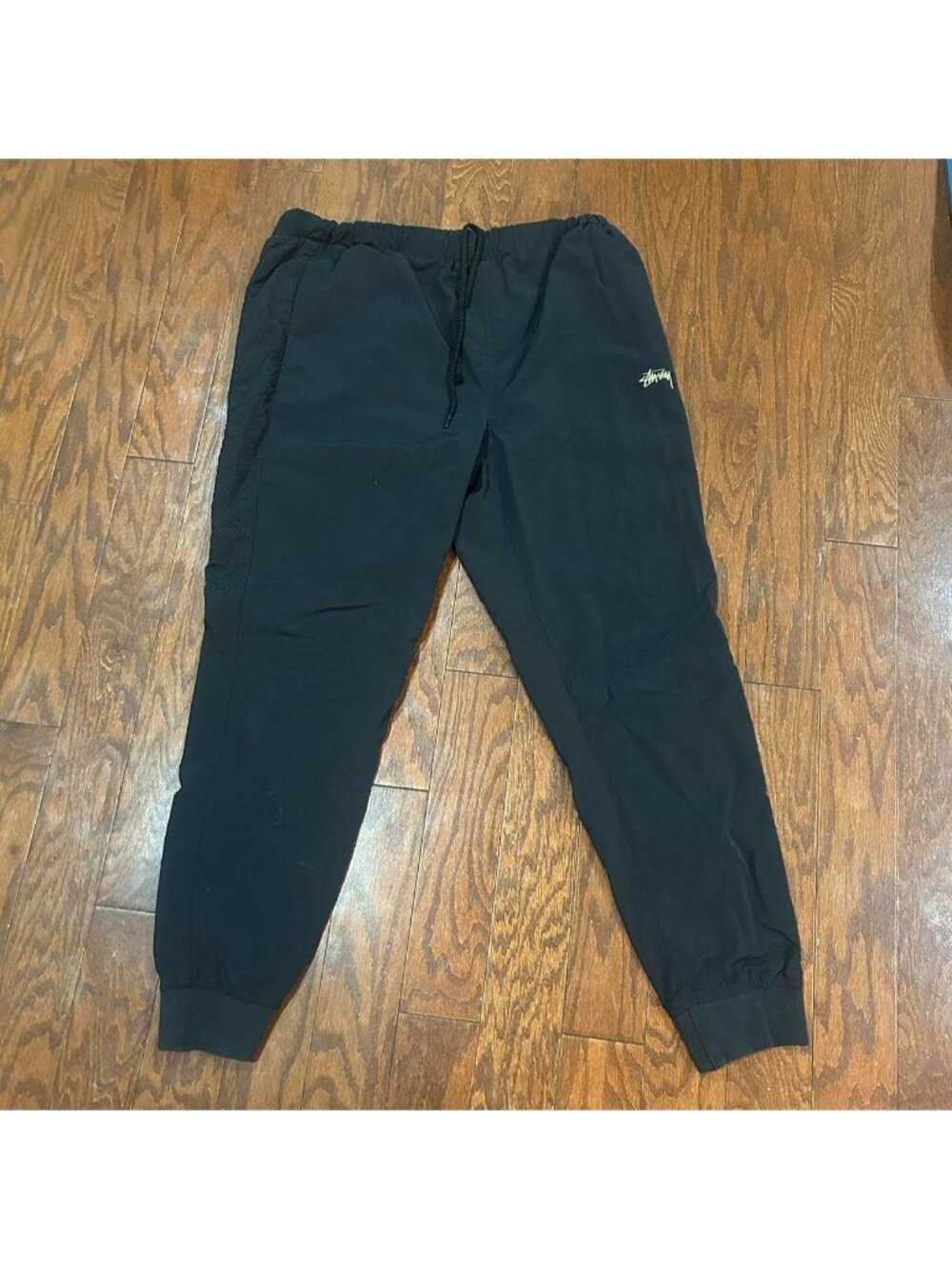 Stüssy Black Jogger Sweatpants Logo Track Pants Small